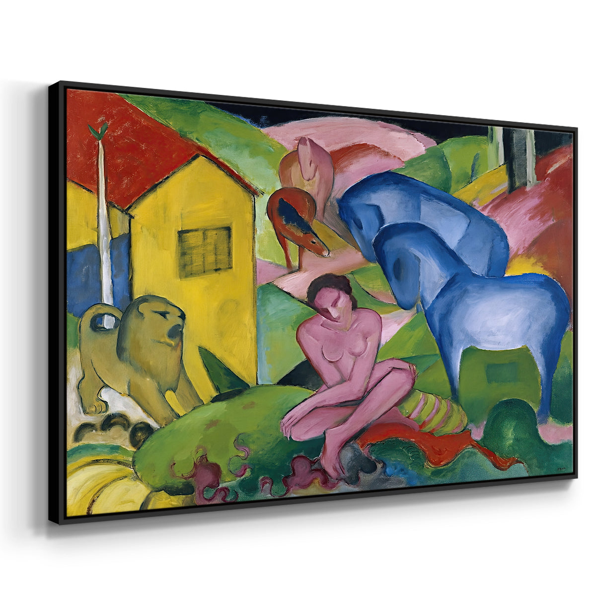The Dream, 1912 - Floater Framed Canvas Print