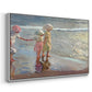 The Three Sisters on the Beach, 1908 - Floater Framed Canvas Print