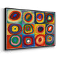 Color Study: Squares with Concentric Circles, 1913 - Floater Framed Canvas Print