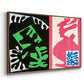 Composition, Black and Red, from Jazz, 1947 - Floater Framed Canvas Print