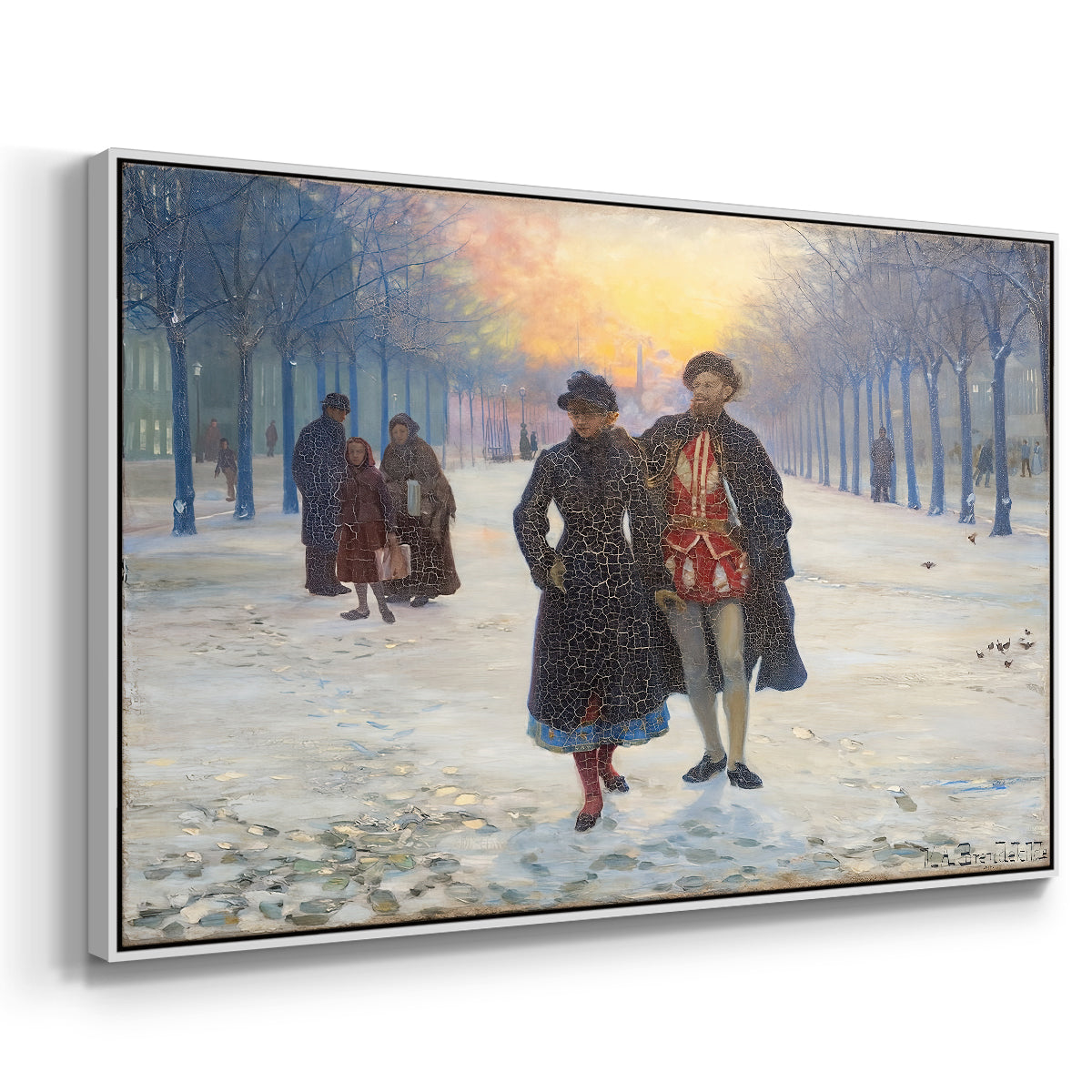 Morning after the Carnival, 1884 - Floater Framed Canvas Print