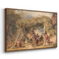 Figures and Animals in a Vineyard, c. 1829 - Floater Framed Canvas Print