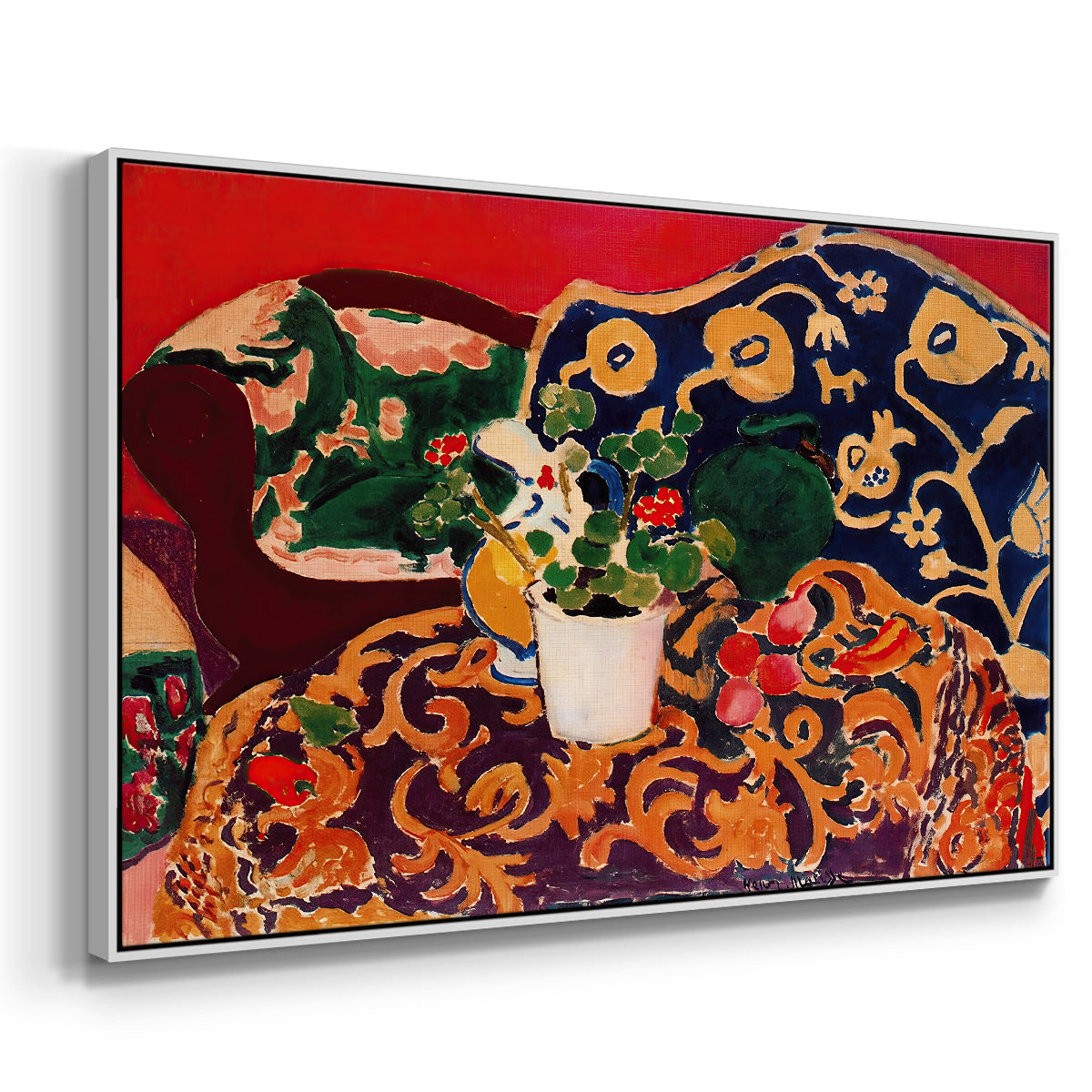 Spanish Still Life, c. 1910 - Floater Framed Canvas Print