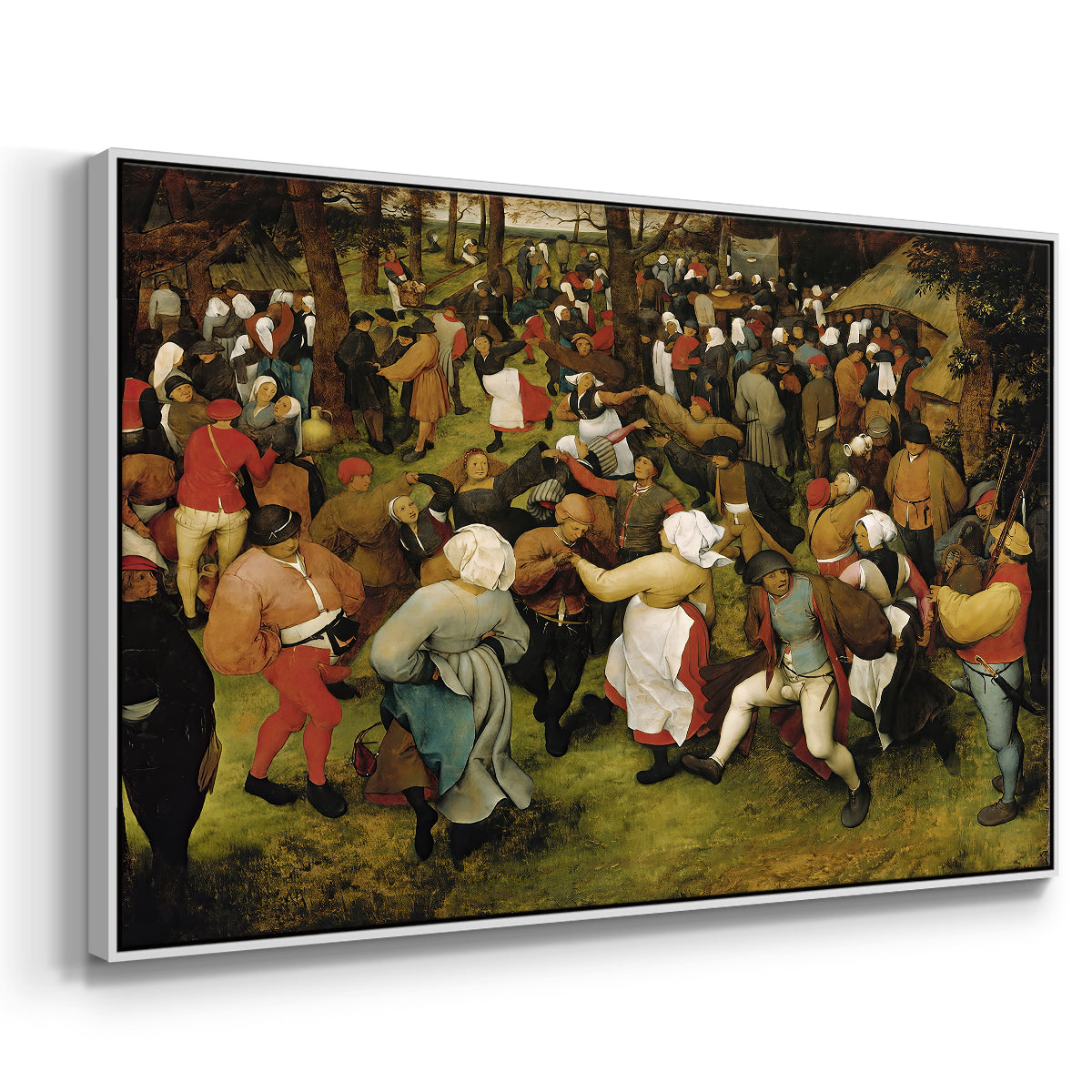 The Wedding Dance, c. 1566 - Floater Framed Canvas Print