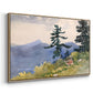 North Woods Club, Adirondacks, 1892 - Floater Framed Canvas Print