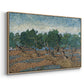 Olive Trees, 1889 - Floater Framed Canvas Print