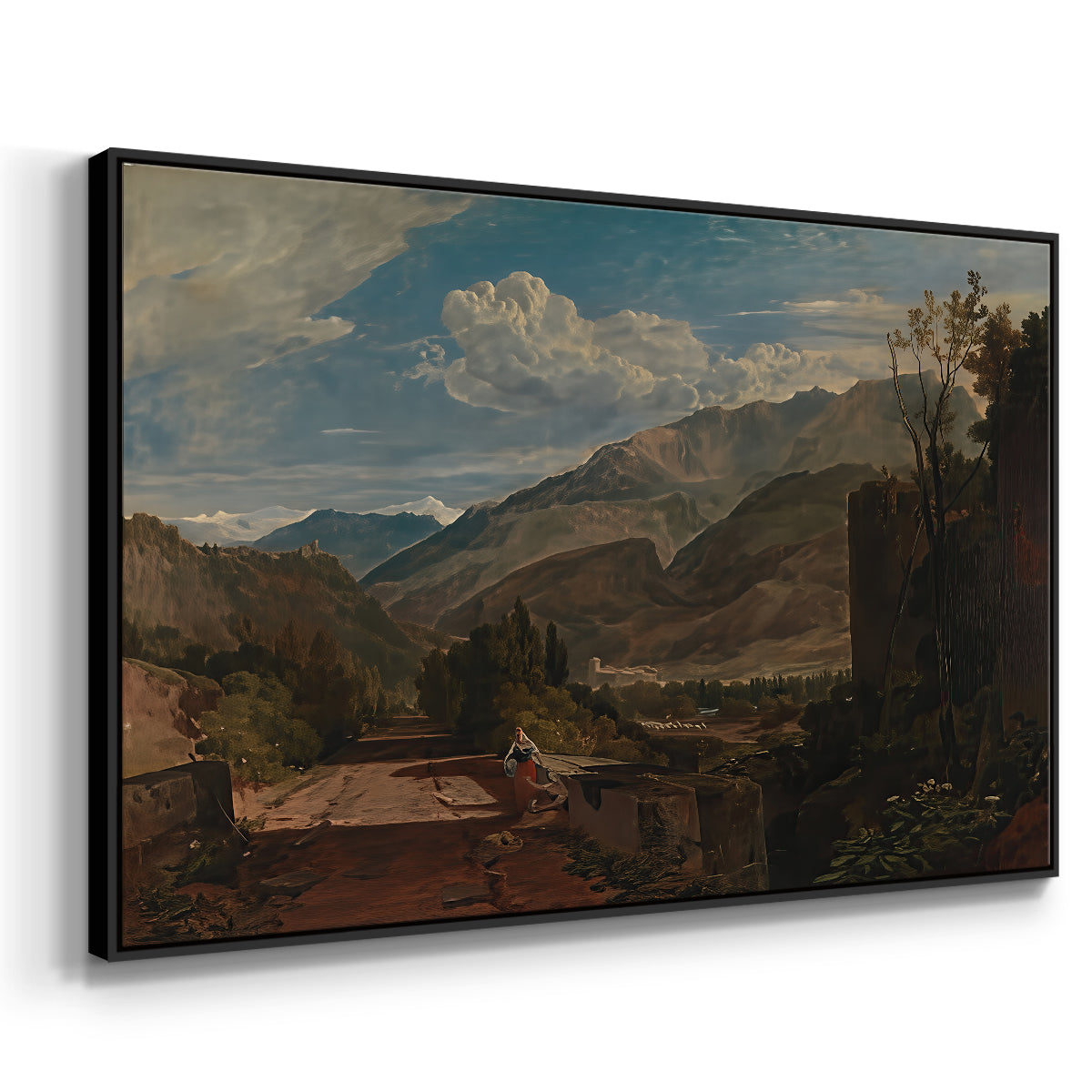 Bonneville, Savoy, 1803 - Floater Framed Canvas Print