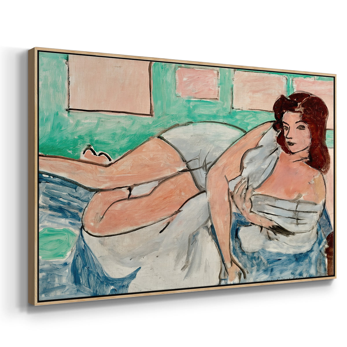 Nude in a Bathrobe (Nu au peignoir), 1941 - Floater Framed Canvas Print