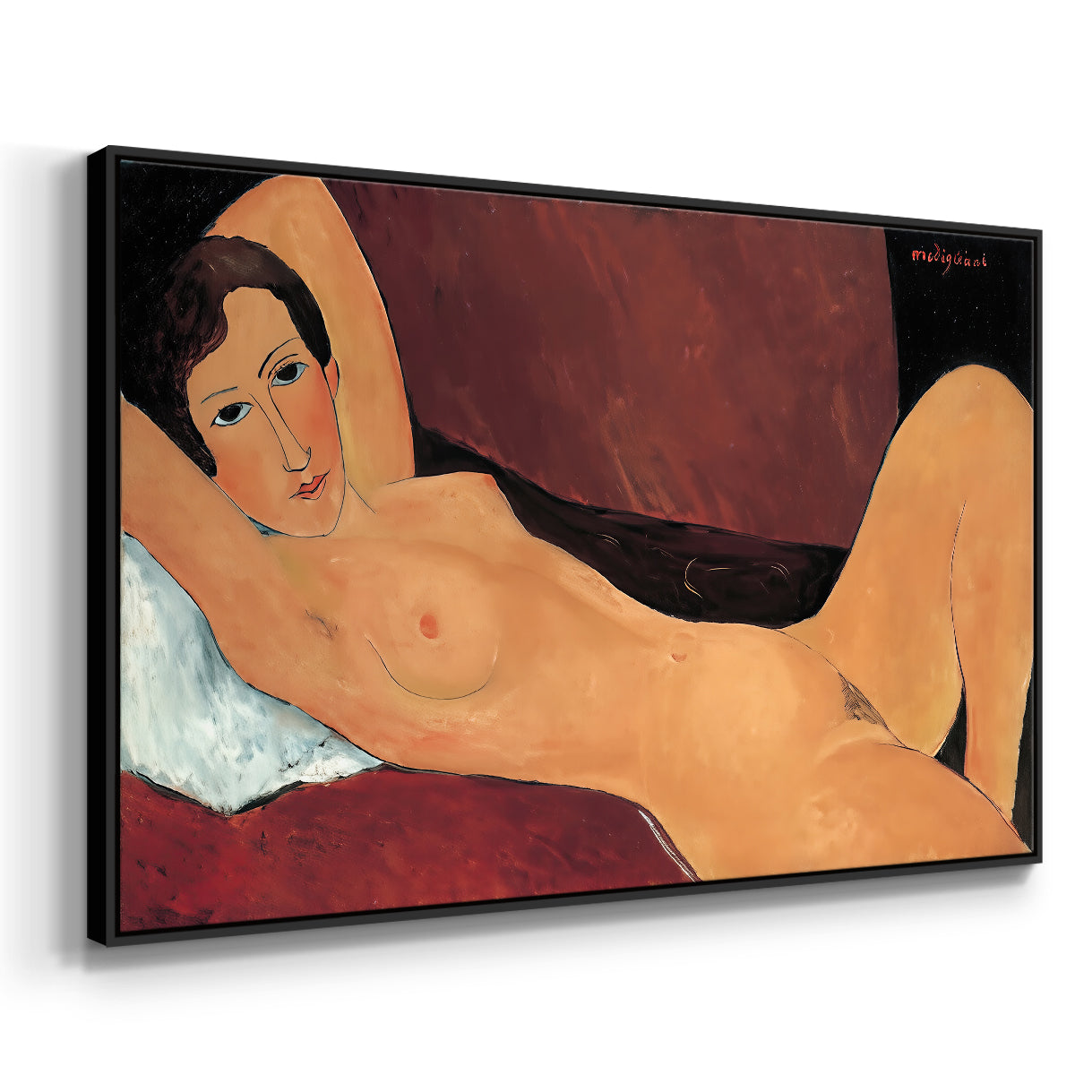 Reclining Nude (Nu couché), 1917 - Floater Framed Canvas Print