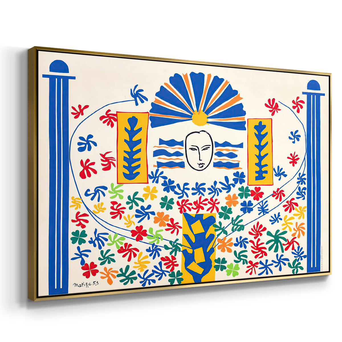 Apollo (Apollon), 1953 - Floater Framed Canvas Print