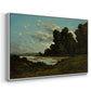 The River Loire at Nevers, 1901 - Floater Framed Canvas Print