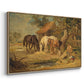 The Midday Meal, 1835 - Floater Framed Canvas Print