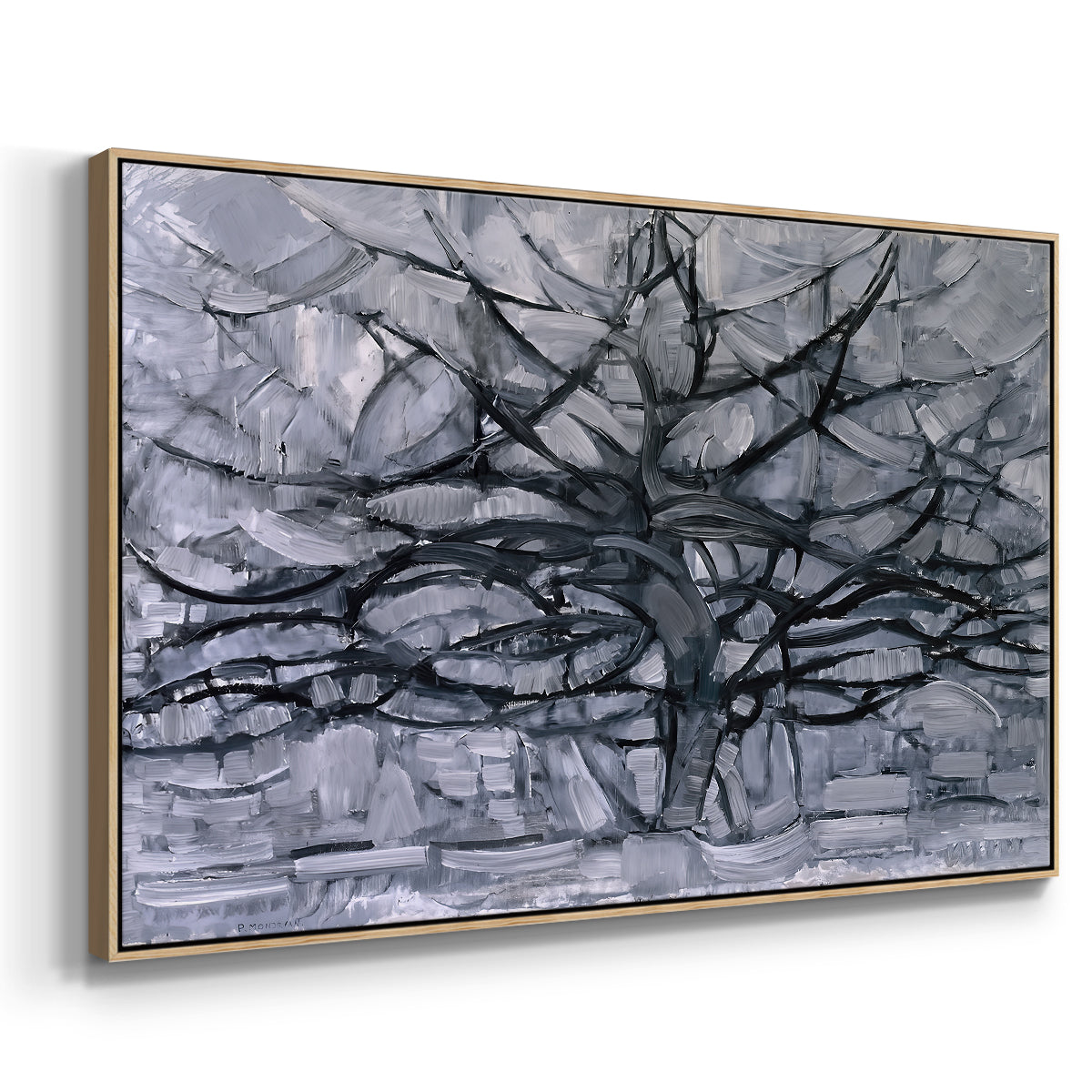 The Gray Tree, 1911 - Floater Framed Canvas Print