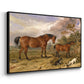 Portrait of Reformer, Blucher, Tory and Crib, Property of Rowland Alston, Esq., M.P., 1835 - Floater Framed Canvas Print