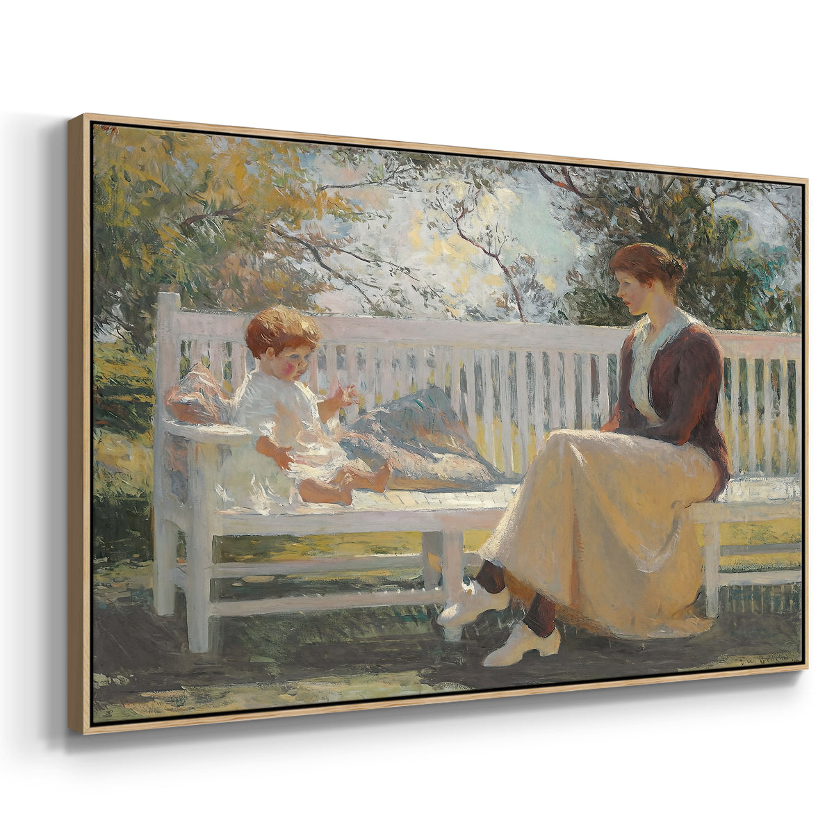 Eleanor and Benny, 1916 - Floater Framed Canvas Print