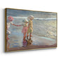 The Three Sisters on the Beach, 1908 - Floater Framed Canvas Print