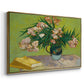 Vase with Oleanders and Books, 1888 - Floater Framed Canvas Print