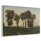 Canvas art print featuring a pastoral landscape with fading light and seasonal colors, displayed at an angle