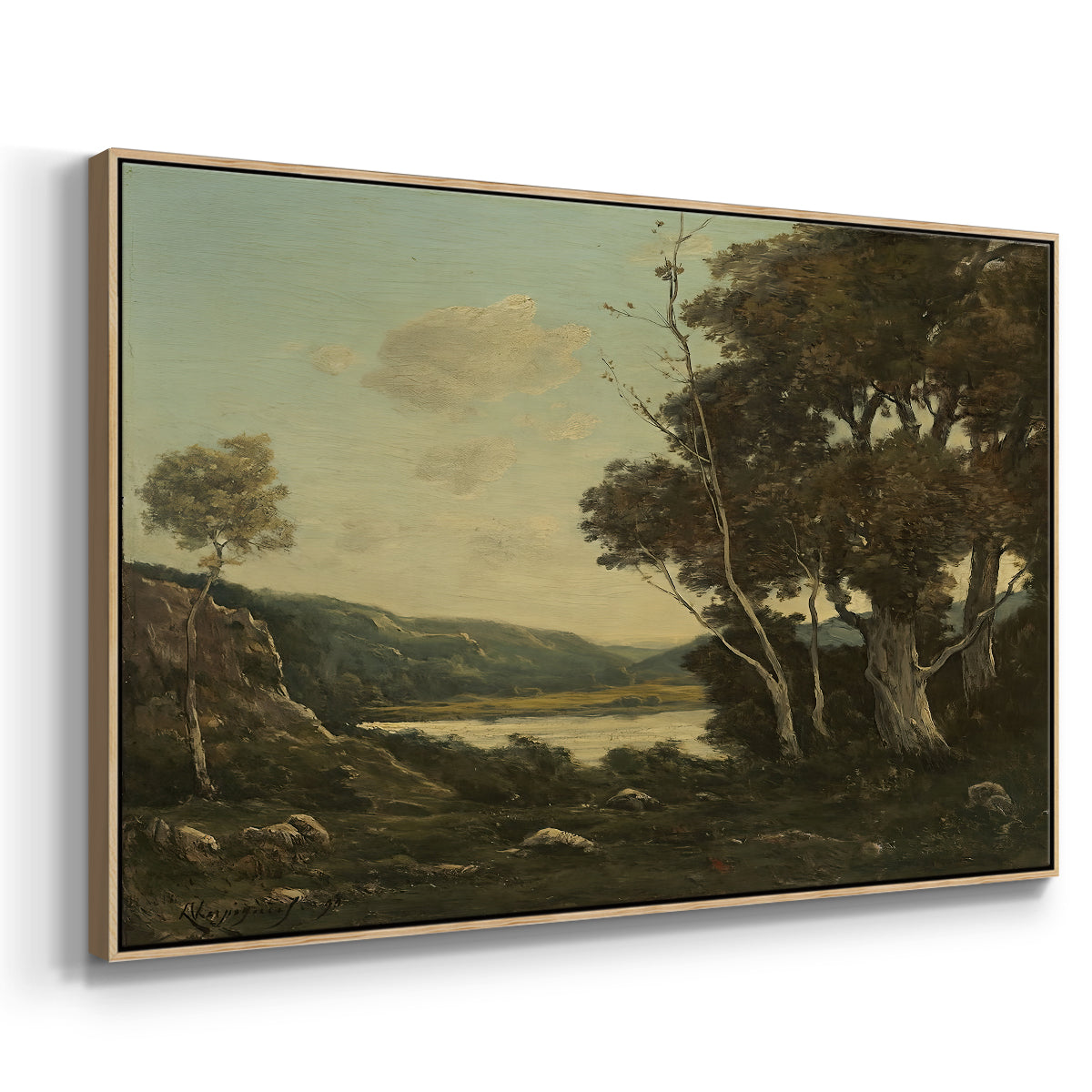Landscape, 1898 - Floater Framed Canvas Print