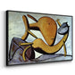 Cat and Big Fish, c. 1931 - Floater Framed Canvas Print