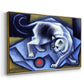 Cat Playing with a Ball, 1945-1950 - Floater Framed Canvas Print