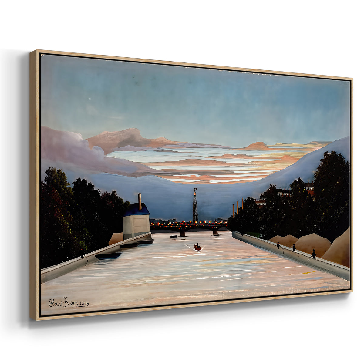 The Eiffel Tower, c. 1898 - Floater Framed Canvas Print
