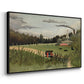 The Chair Factory at Alfortville, 1897 - Floater Framed Canvas Print