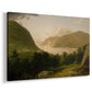 Canvas art print featuring a luminist landscape with reflective water and open sky, displayed at an angle