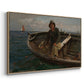 Fishermen from Rügen, 1882 - Floater Framed Canvas Print
