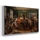 An Auction Scene, 1835 - Floater Framed Canvas Print