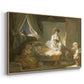 The Visit to the Nursery, c. 1775 - Floater Framed Canvas Print