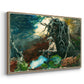 Campfire, Adirondacks, 1892 - Floater Framed Canvas Print