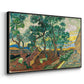 The Garden of Saint-Paul Hospital, 1889 - Floater Framed Canvas Print