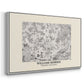 Fleurs, 1866 (Morris Inspired) - Floater Framed Canvas Print
