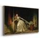 The Stolen Kiss (Le Baiser à la dérobée), c. 1788 - Floater Framed Canvas Print