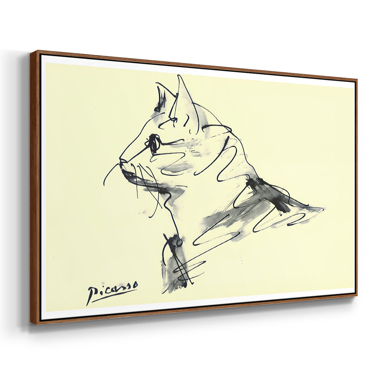 Cat (Le chat), c. 1961 - Floater Framed Canvas Print