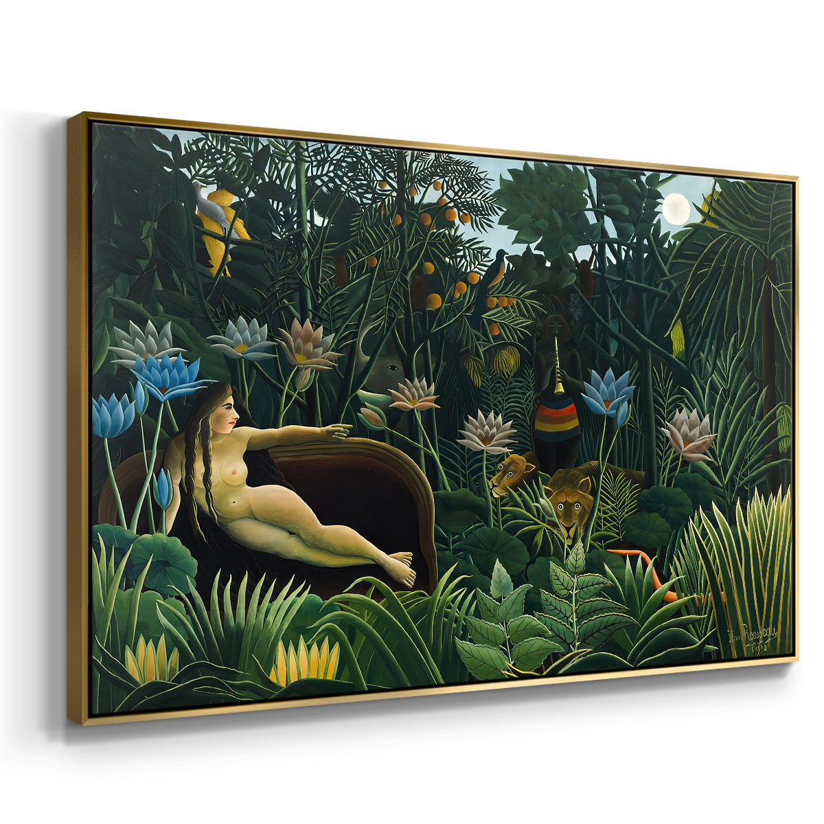 The Dream (Le Rêve), 1910 - Floater Framed Canvas Print