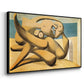 Figures at the Seaside (The Kiss), 1931 - Floater Framed Canvas Print