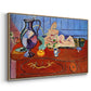 Still Life with a Pewter Jug and Pink Statuette, 1910 - Floater Framed Canvas Print