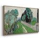 Landscape with Cypresses and Olive Trees near Nice, c. 1918 - Floater Framed Canvas Print