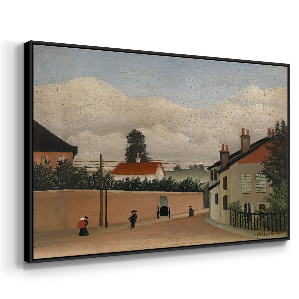 Outskirts of Paris, c. 1906-1910 - Floater Framed Canvas Print