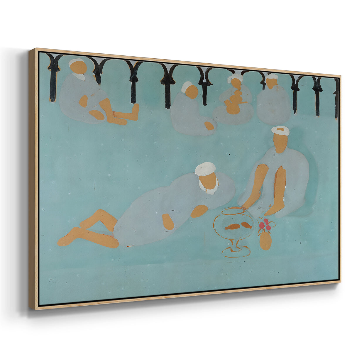 Arab Coffeehouse (Le café Maure), 1913 - Floater Framed Canvas Print