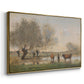 Cows in a Marshy Landscape, c. 1873-1874 - Floater Framed Canvas Print