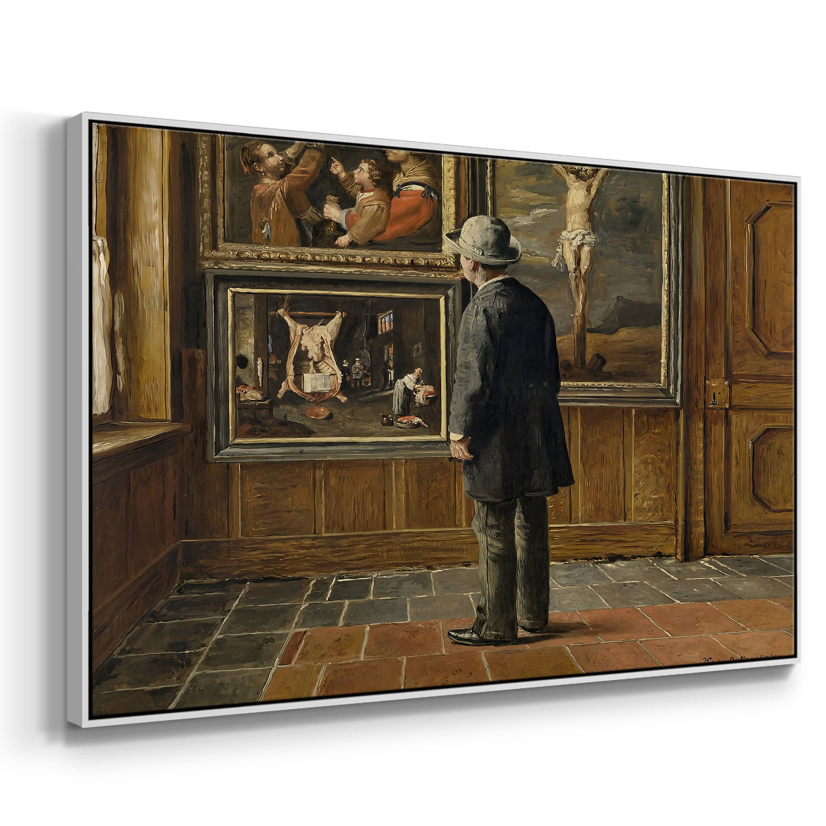 The Picture Lover, 1884 - Floater Framed Canvas Print