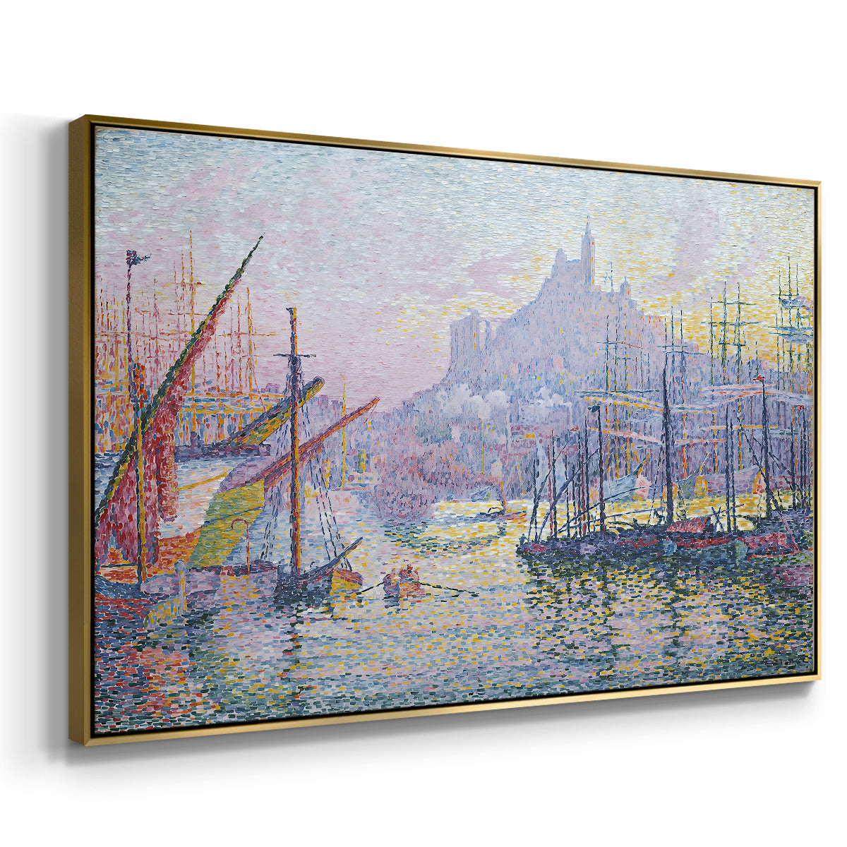 The Port of Marseille, 1905 - Floater Framed Canvas Print