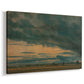 Canvas art print featuring an atmospheric cloud study emphasizing movement, displayed at an angle