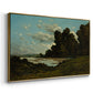 The River Loire at Nevers, 1901 - Floater Framed Canvas Print
