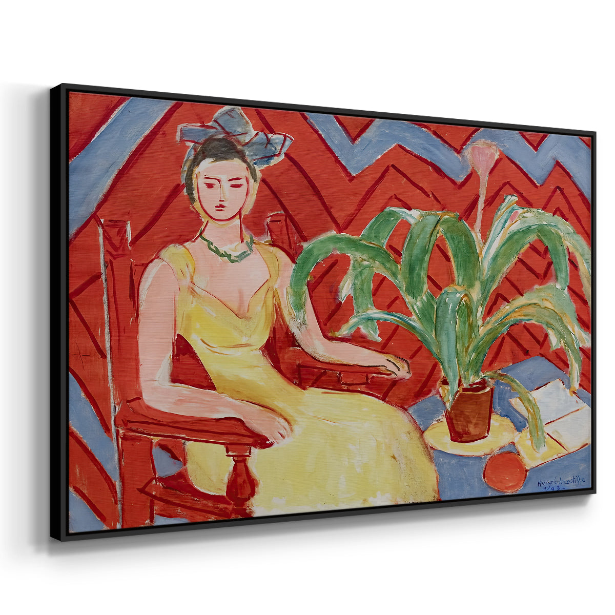 Michaella, 1943 - Floater Framed Canvas Print