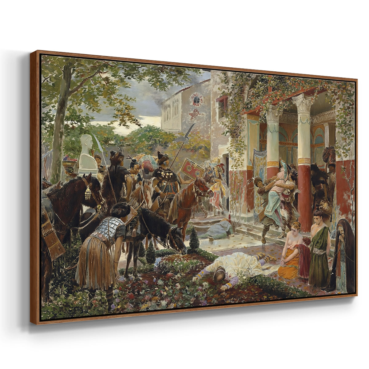 Onslaught of the Tartars, c. 1938 - Floater Framed Canvas Print