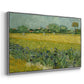 Field with Irises near Arles, 1888 - Floater Framed Canvas Print